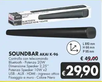 MD Discount SOUNDBAR AKAI K-96 offerta
