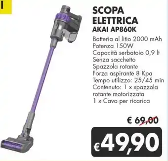 SCOPA ELETTRICA AKAI AP860K