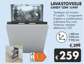 MD Discount LAVASTOVIGLIE CANDY CDIH 11949 offerta