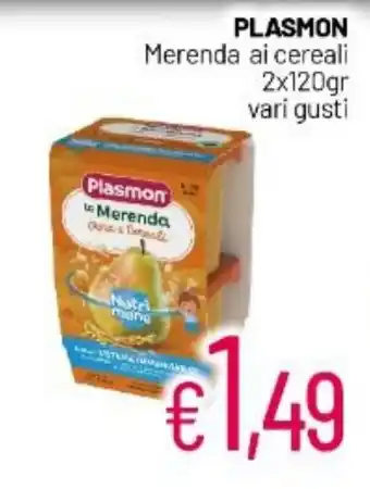 Franzy's PLASMON Merenda ai cereali 2x120gr vari gusti offerta