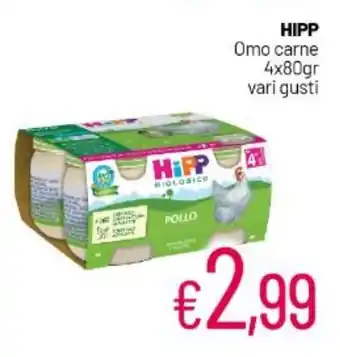 Franzy's HIPP Omo carne 4x80gr vari gusti offerta