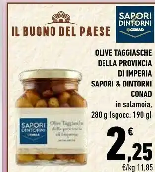 Conad Conad Sapori & Dintorni Olive Taggiasche Della Provincia offerta