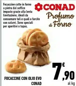 Conad Focaccine Con Olio Evo