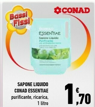 Conad Conad Sapone Liquido Essentiae offerta