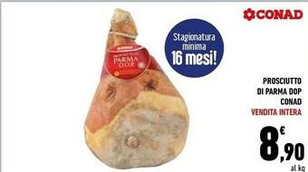 Conad Conad Prosciutto Di Parma DOP offerta