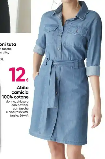 Pepco Abito Camicia 100% Cotone offerta