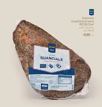 Metro Guanciale stagionato di suino METRO Chef conf. 1,2 kg circa offerta
