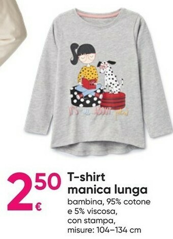 Pepco T-shirt Manica Lunga offerta