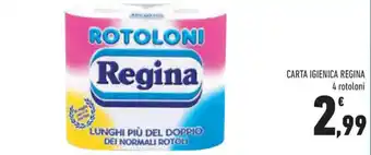 CARTA IGIENICA REGINA 4 rotoloni