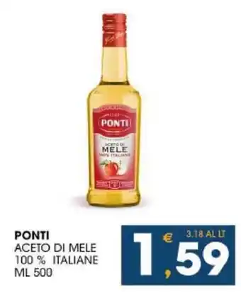 SeBón Supermercati PONTI ACETO DI MELE 100% ITALIANE ML 500 offerta