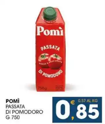 SeBón Supermercati POMI PASSATA DI POMODORO G 750 offerta
