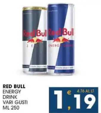 RED BULL ENERGY DRINK VARI GUSTI ML 250