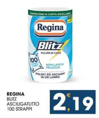 SeBón Supermercati REGINA BLITZ ASCIUGATUTTO 100 STRAPPI offerta