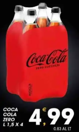 SeBón Supermercati COCA COLA ZERO L1,5 X 4 offerta