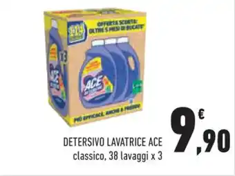 Conad Margherita DETERSIVO LAVATRICE ACE classico, 38 lavaggi x 3 offerta