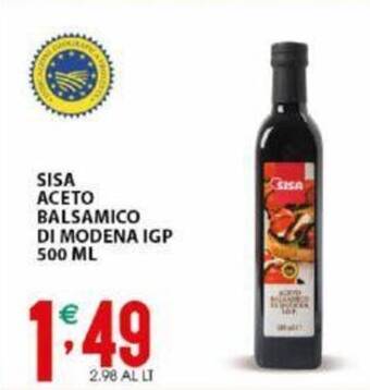 Sisa SISA ACETO BALSAMICO DI MODENA IGP 500 ML offerta