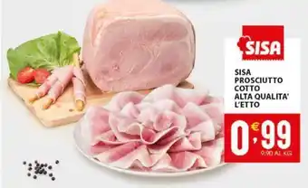 Sisa SISA PROSCIUTTO COTTO ALTA QUALITA' L'ETTO offerta