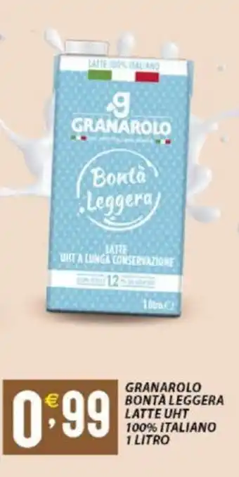 Sisa GRANAROLO BONTA LEGGERA LATTE UHT 100% ITALIANO 1 LITRO offerta