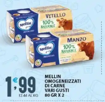MELLIN OMOGENEIZZATI DI CARNE VARI GUSTI 80 gr x 2