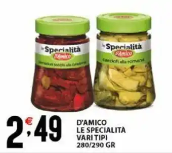 D'AMICO LE SPECIALITA VARI TIPI 280/290 GR
