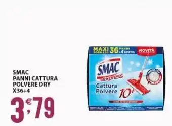 Sisa SMAC PANNI CATTURA POLVERE DRY X36+4 offerta