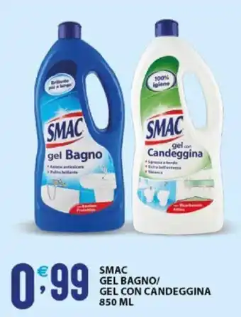 Sisa SMAC GEL BAGNO/ GEL CON CANDEGGINA 850 ML offerta