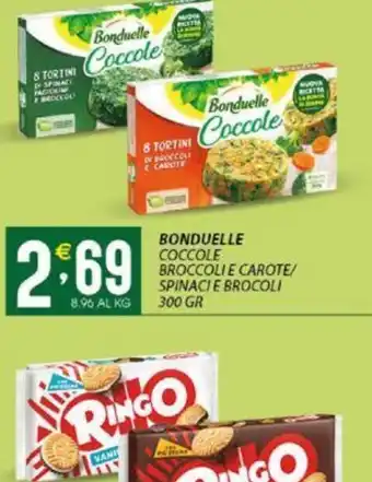 Sisa BONDUELLE COCCOLE BROCCOLI E CAROTE/ SPINACIE BROCOLI 300 GR offerta