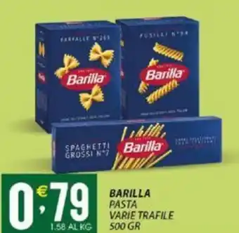 Sisa BARILLA PASTA VARIE TRAFILE KG 500 GR offerta