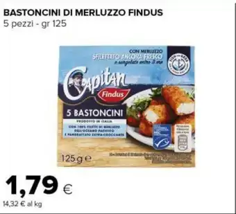 Tigre BASTONCINI DI MERLUZZO FINDUS 5 pezzi - gr 125 offerta