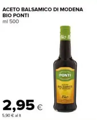 Tigre ACETO BALSAMICO DI MODENA BIO PONTI ml 500 offerta