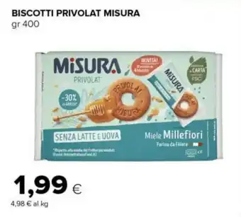 Tigre BISCOTTI PRIVOLAT MISURA gr 400 offerta