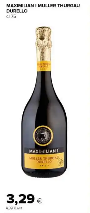 Tigre MAXIMILIAN I MULLER THURGAU DURELLO cl 75 offerta