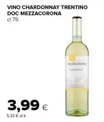 Tigre VINO CHARDONNAY TRENTINO DOC MEZZACORONA cl 75 offerta