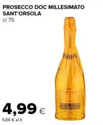 Tigre PROSECCO DOC MILLESIMATO SANT'ORSOLA cl 75 offerta