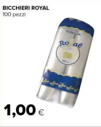 Tigre BICCHIERI ROYAL 100 pezzi offerta