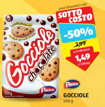 ALDI PAVESI GOCCIOLE 500 g offerta
