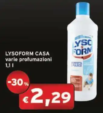 Crai LYSOFORM CASA varie profumazioni 1,1 l offerta