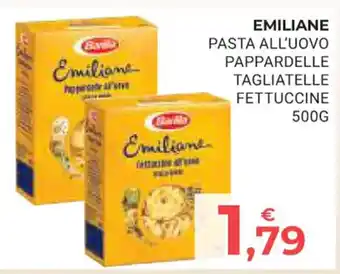 Eté EMILIANE PASTA ALL'UOVO PAPPARDELLE TAGLIATELLE FETTUCCINE 500G offerta