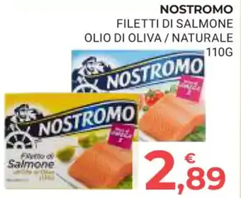 Eté NOSTROMO FILETTI DI SALMONE OLIO DI OLIVA/ NATURALE 110G offerta