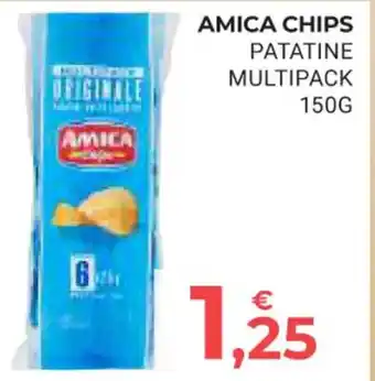 AMICA CHIPS PATATINE MULTIPACK 150G
