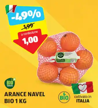 ALDI ARANCE NAVEL BIO 1 KG offerta
