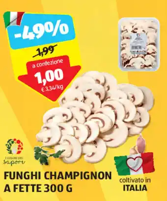 ALDI FUNGHI CHAMPIGNON A FETTE 300 G offerta
