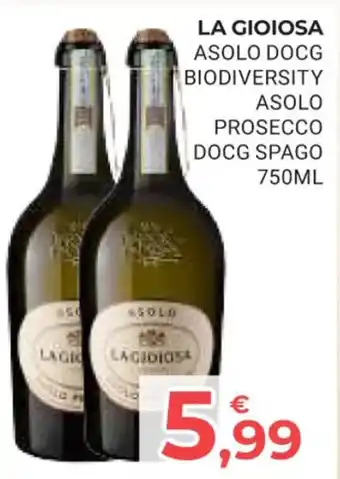 LA GIOIOSA ASOLO DOCG BIODIVERSITY ASOLO PROSECCO DOCG SPAGO 750ML