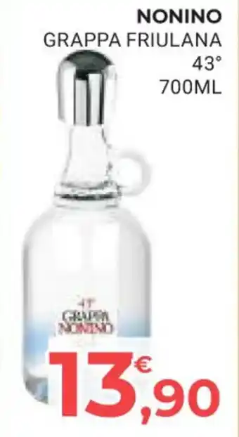 Eté NONINO GRAPPA FRIULANA 43° 700ML offerta