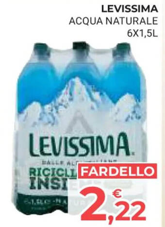Eté LEVISSIMA ACQUA NATURALE 6X 1,5L offerta
