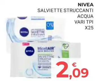 Eté NIVEA SALVIETTE STRUCCANTI ACQUA VARI TPI X25 offerta