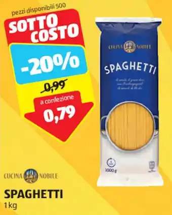 ALDI CUCINA NOBILE SPAGHETTI 1 kg offerta