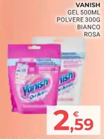 VANISH GEL 500ML POLVERE 300G BIANCO ROSA