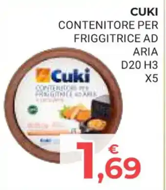 Eté CUKI CONTENITORE PER FRIGGITRICE AD ARIA D20 H3 X5 offerta