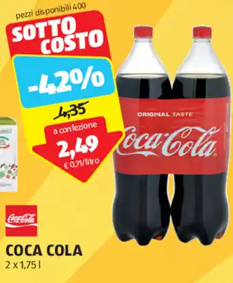 ALDI COCA COLA 2 x 1,75 l offerta